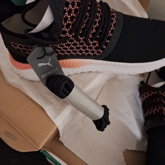 Size 8 - PUMA Tsugi Shell Pink Netfit V2 Sneaker White - Picture 4 of 12